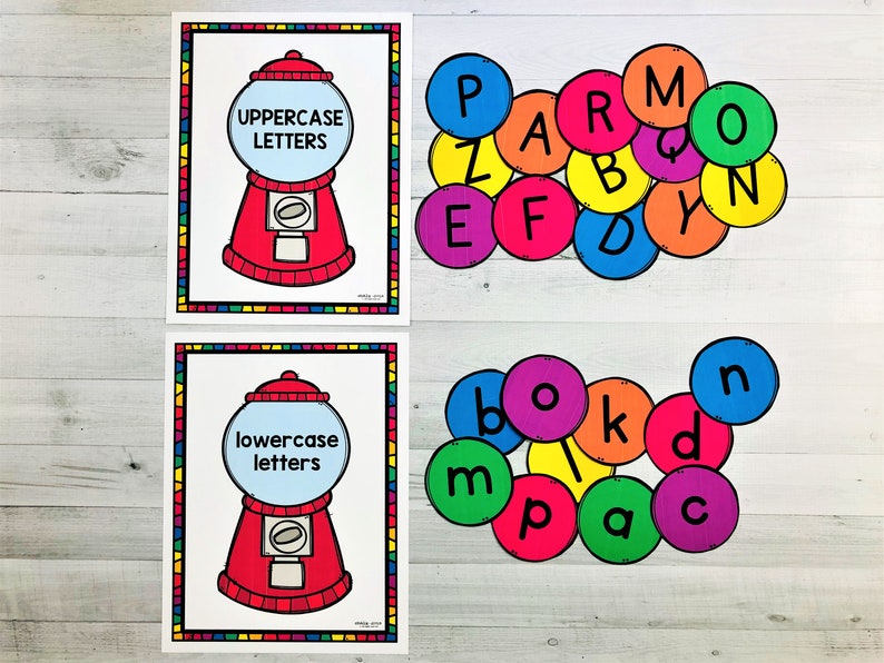 Uppercase Vs. Lowercase Letter Sort Sorting Letters Etsy