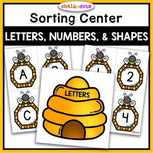 Ordinamento di lettere, numeri e forme, attività di ordinamento, schede con lettere, schede con numeri, schede con forme, scuola materna, PreK, istruzione parentale, materiale stampabile