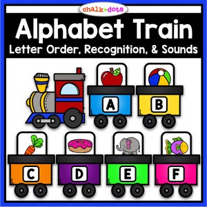 Trem do alfabeto, atividade do alfabeto, sons de letras, reconhecimento de letras, sons iniciais, atividade pré-escolar, pré-escola, jardim de infância, educação em casa
