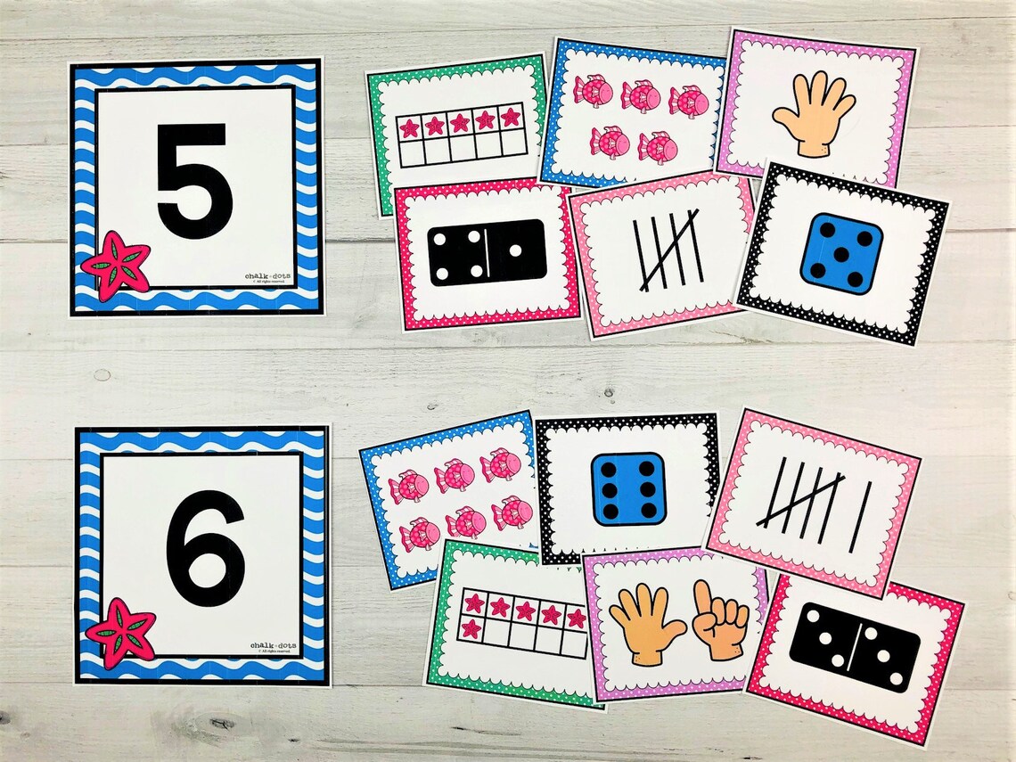 Number Sort Number Sorting Cards Subitizing Numbers Etsy
