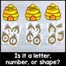 Letters, Numbers, and Shapes Sort, Sorting Activity, Letter Cards ...
