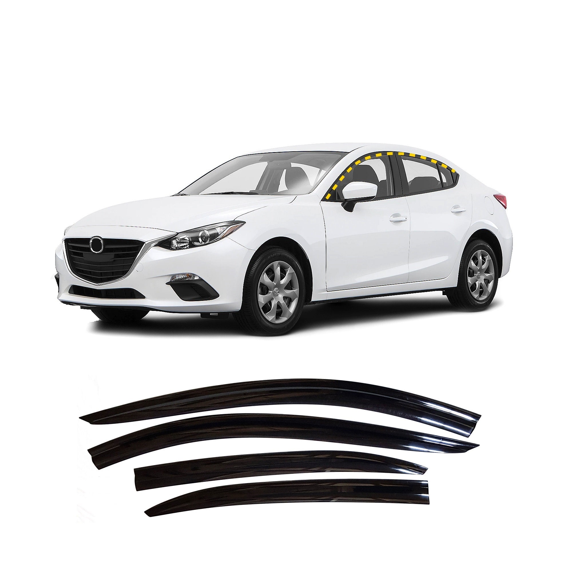 Mazda 3 rain guards deals