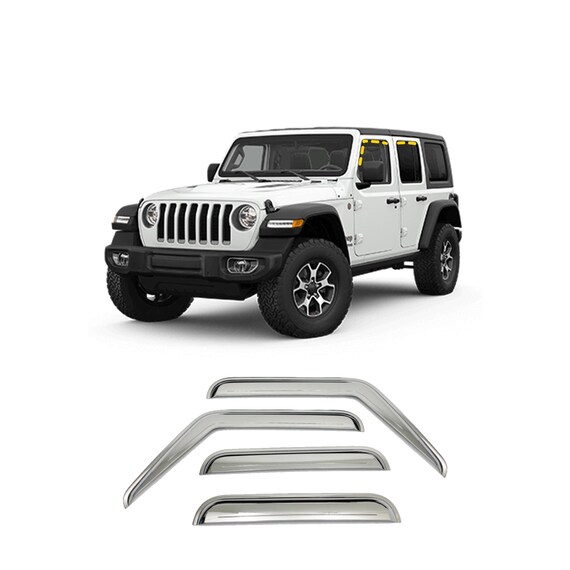 Rain Guards for Jeep Wrangler Unlimited 2018-2022 4PCs - Etsy 日本