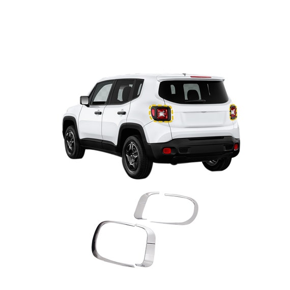 Rückleuchten Abdeckung Trim für Jeep Renegade 2015-2023 4 Stück Verchromt  Tape-On Style -  Österreich