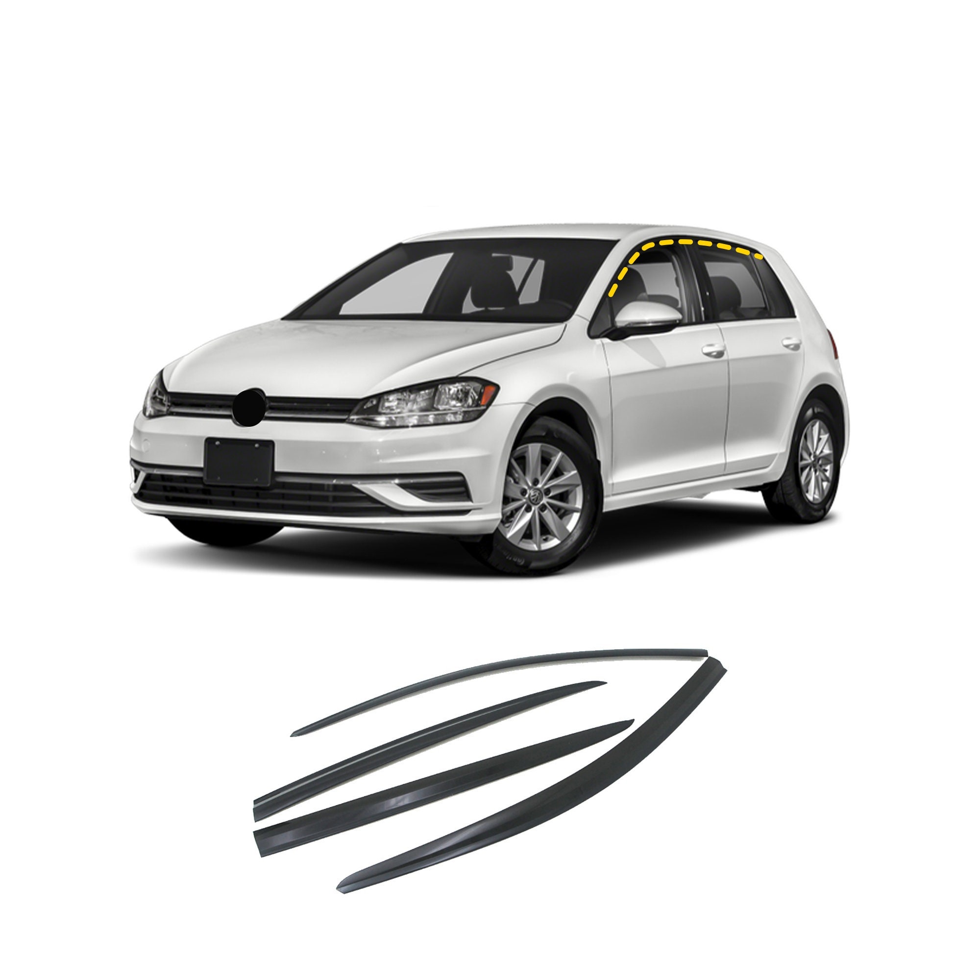 Acheter Tapis de sol de voiture pour VW Volkswagen Golf 6 MK6 Plus GTI R 5K  2009 ~ 2013, ensemble de couvre-pieds pour hayon à 5 portes