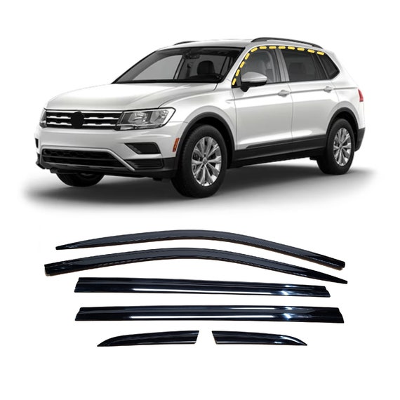 Rain Guards for Volkswagen Tiguan LWB 2018 2022 6pcs Smoke Tinted Tape on Style Etsy