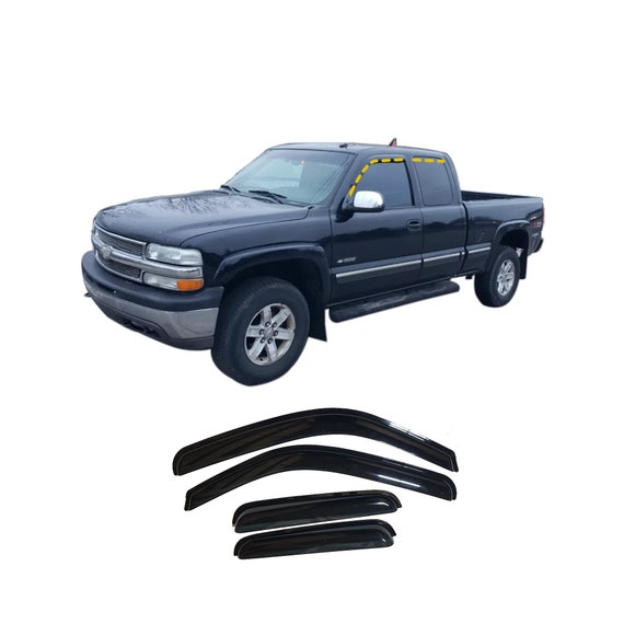 Rain Guards for Chevrolet Silverado Extended Cab 1999 2006 4pcs