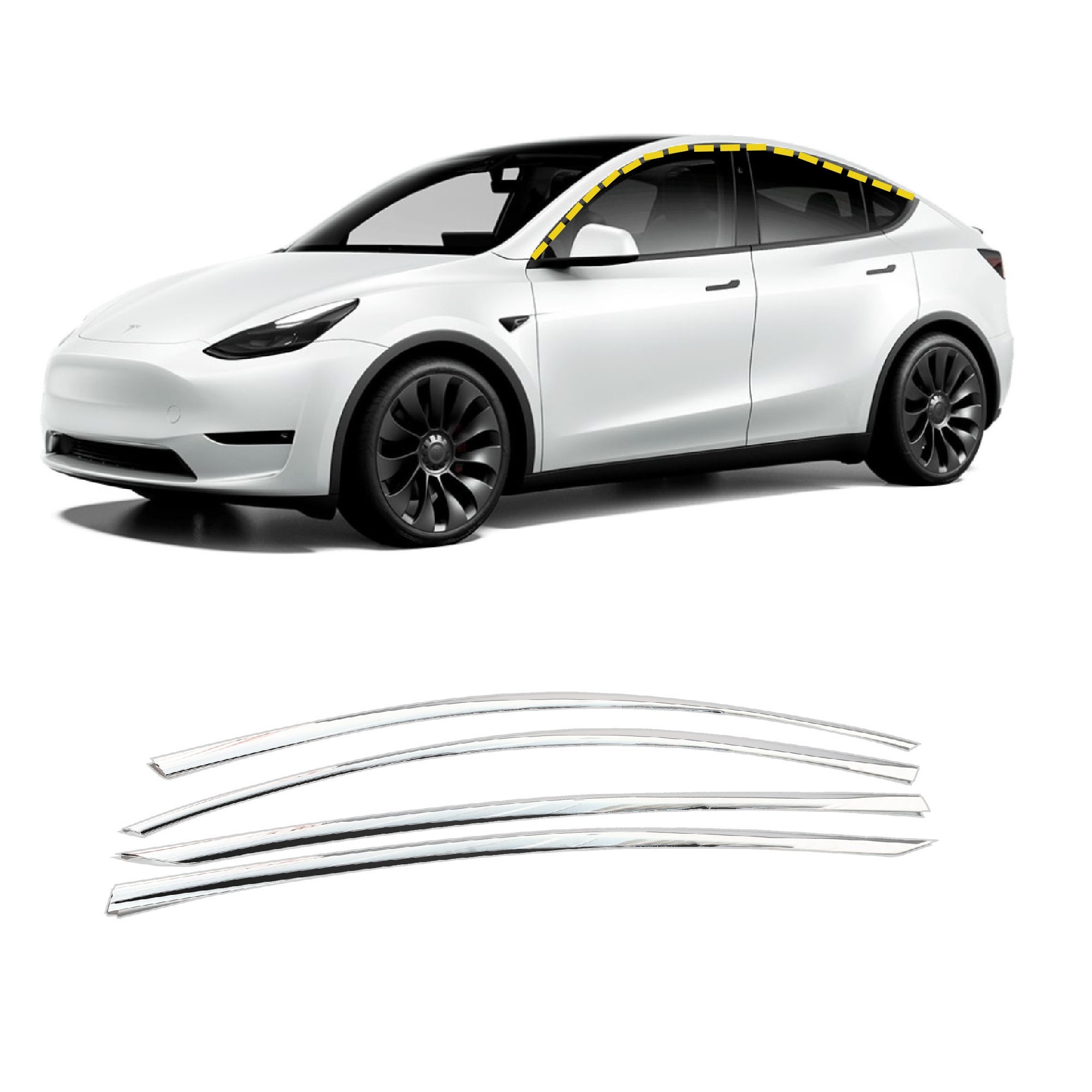 Die Sterne Dekoratives Zubehör für Tesla Model Y/3 Auto