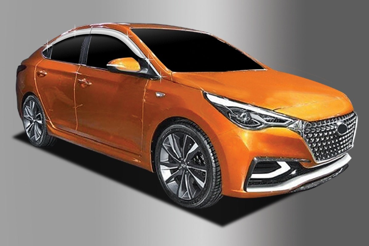 Buy Rain Guards for Hyundai Accent Sedan 2018 2022 10pcs Chrome
