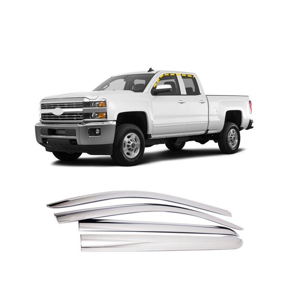 Rain Guards for Chevrolet Silverado 3500 Crew Cab 2015 2018 4pcs