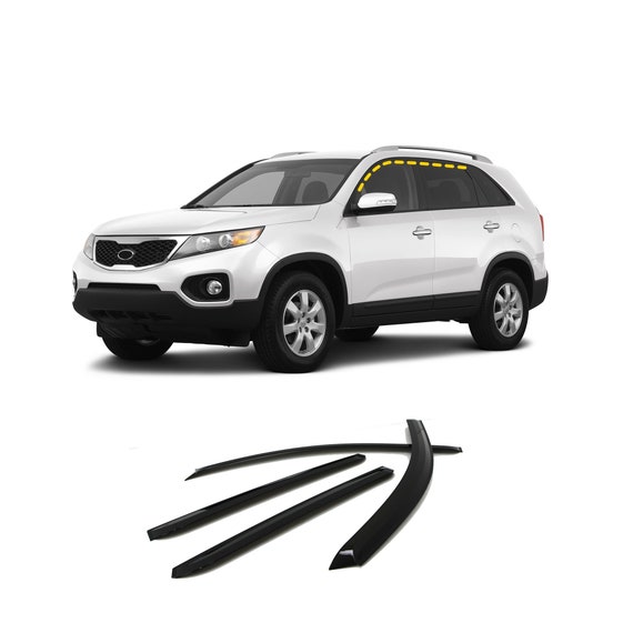 Rain Guards for Kia Sorento 2011 2015 R 4pcs Smoke Tinted Tape on Style Etsy