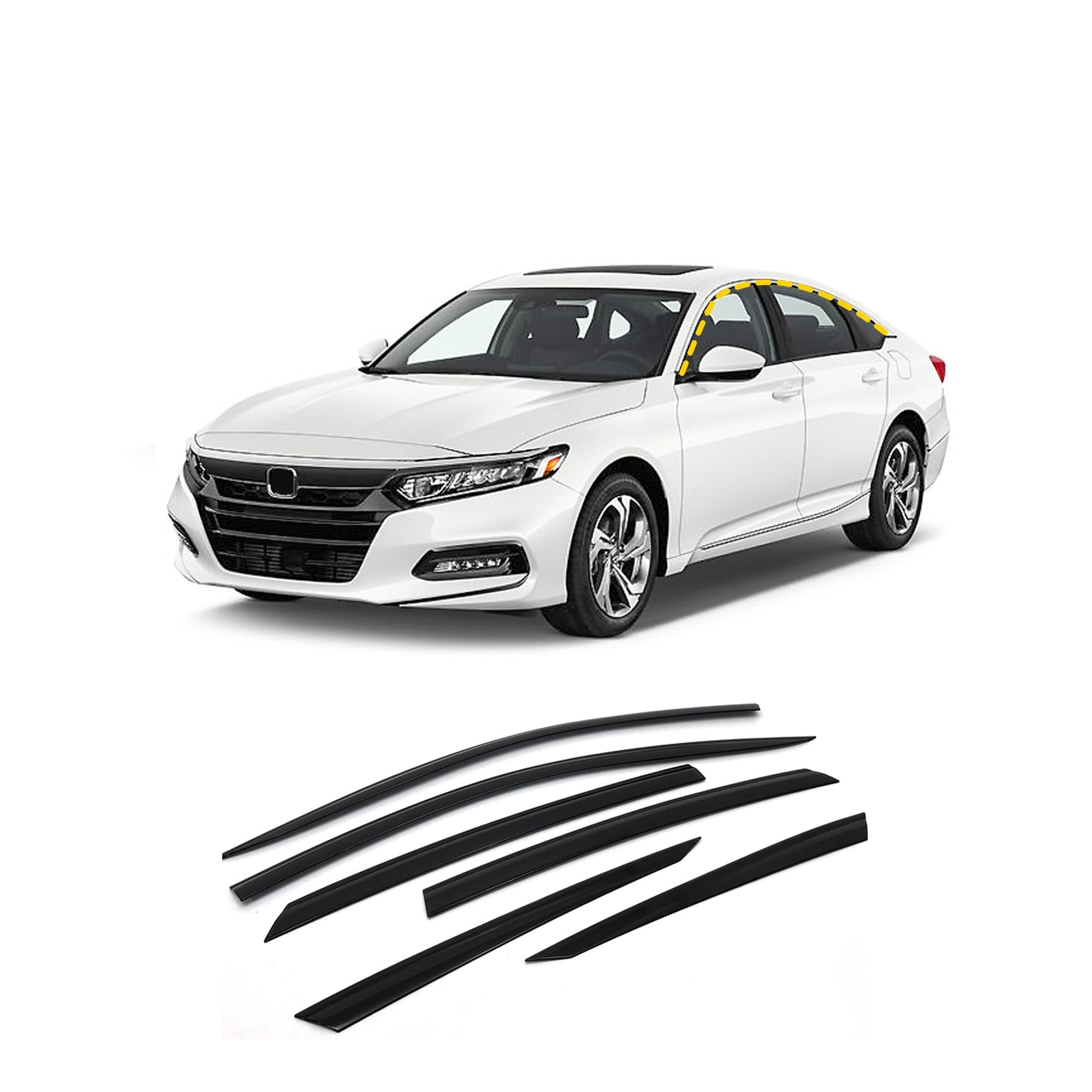 Crux Moto Headlight Tint Overlay Center Only for 2018 2022 Accord