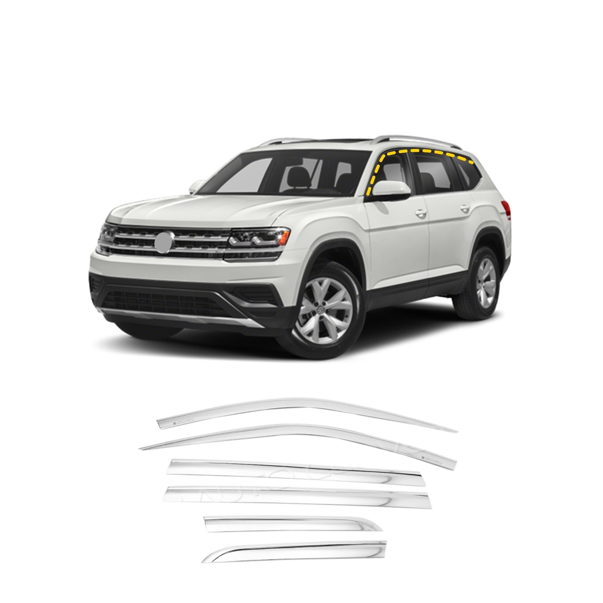 Vevor fits for vw volkswagen atlas 2018 2019 roof rack aluminum cross bar vehicle new arrivals