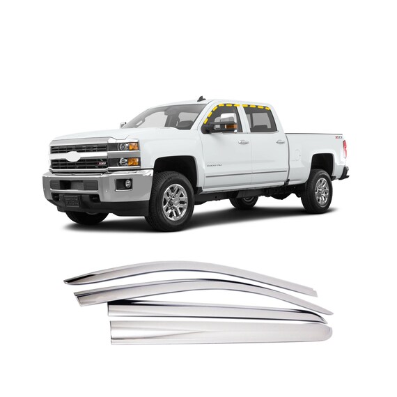 Rain Guards for Chevrolet Silverado 2500 Crew Cab 2015 2018 4pcs
