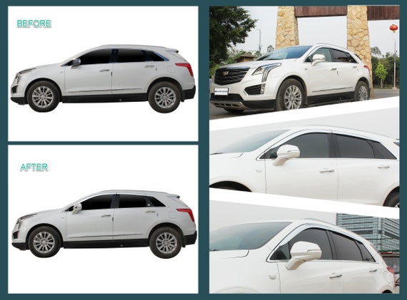 Regenschutz für Cadillac XT5 2017-2022 6PCs Chrome Finish 