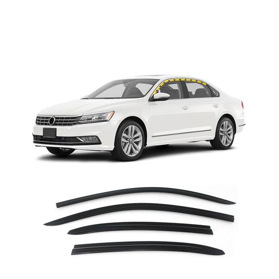 Rain Guards for Volkswagen Passat 2012 2019 4pcs Smoke Tinted Tape on Style Etsy