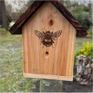 Carpenter Bee & Wasp Trap - Birdhouse Themed