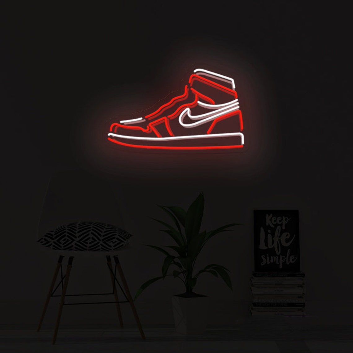 Air Jordan 1 LED Neon Sign Air Jordan Nike Air Jordan Neon | Etsy
