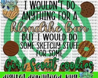 Girl Scout cookies png digital download