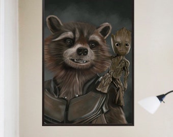 Rocket and Groot