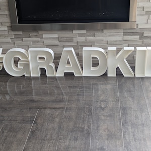 Fillable Letter Trays | Food Safe Plastic, Graduation Decor