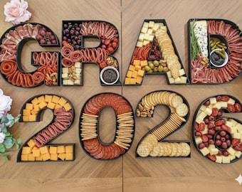 Custom Letter Stand, Graduation Photo Prop, Food Safe Plastic