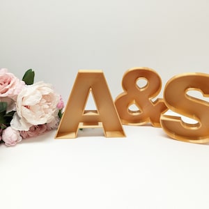 Gold Fillable Letter Trays, Candy Charcuterie Display - Washable Food Safe