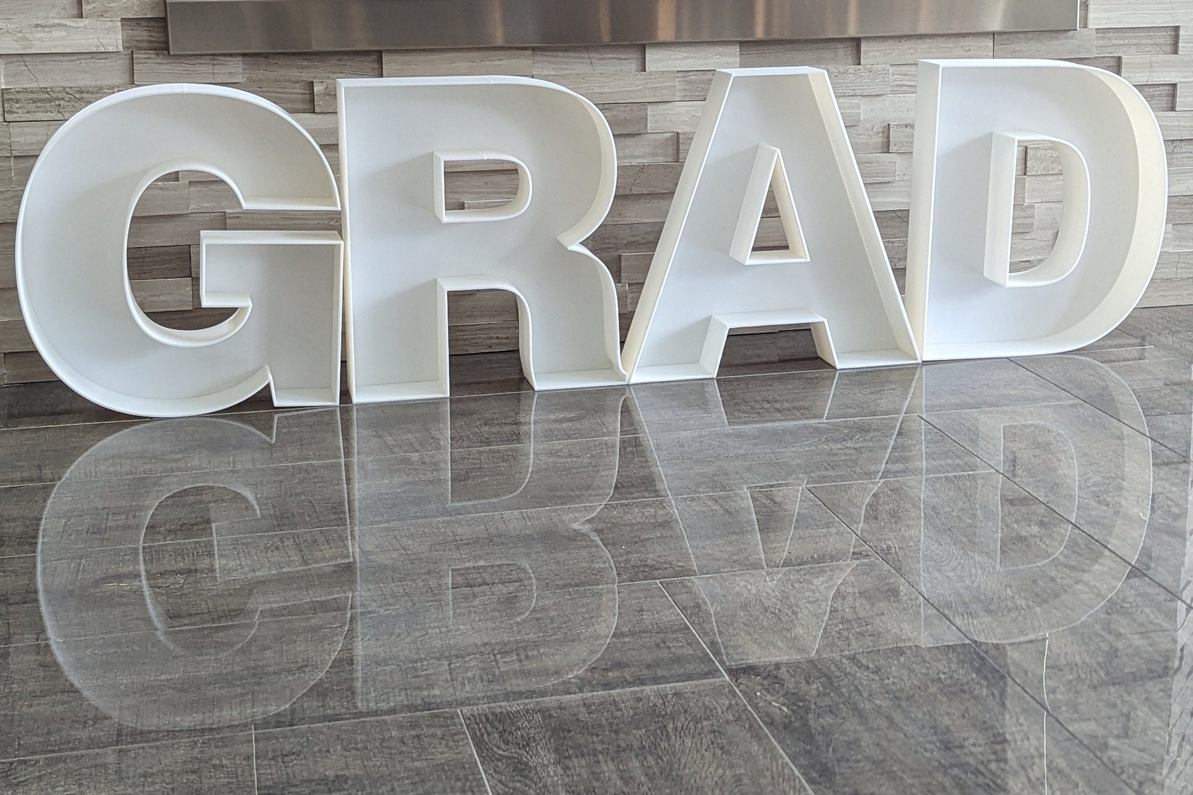 Graduation Letter Props Custom Letter Stand, Graduation Photo Prop, Food Safe Plastic - Etsy