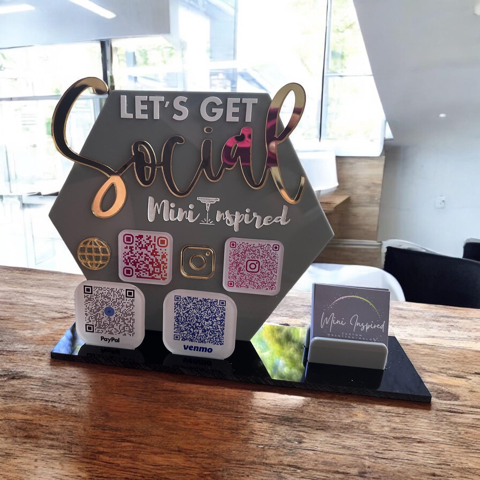 Let’s Get Social QR Code Sign – Custom Nail Tech / Small Business ...