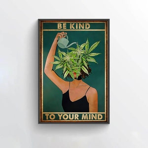 Be Kind To Your Mind Poster, Hippie Wall Art, Trippy Art, Psychedelic Art, Hippie Wall Decor, Hippie Art, Hippie Gifts, Trippy Poster