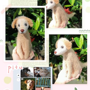 Custom Crochet Dog Plush - Handmade Amigurumi Puppy - Personalized Pet Replica Doll - Unique Gift for Dog Lovers - Crochet Animals