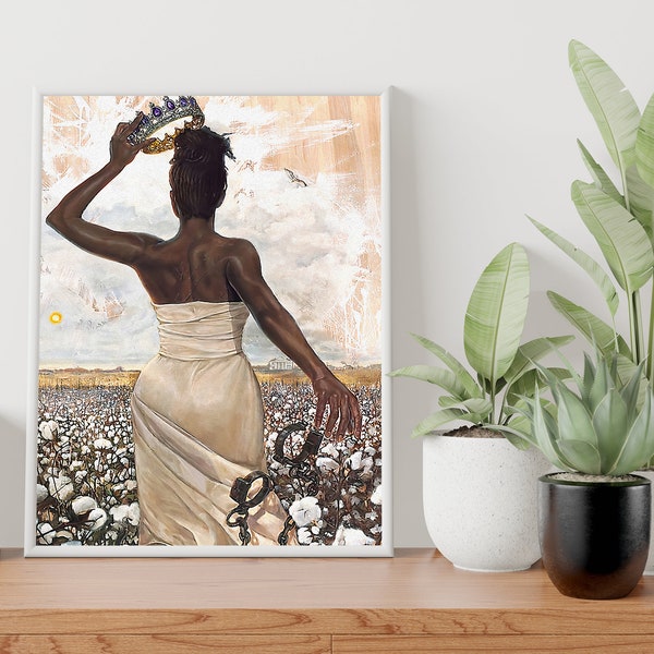 Black Queen Poster, Black Wall Art, Black Art, African American Art, African Art, Black Woman Art, Abstract Art, Black Decor