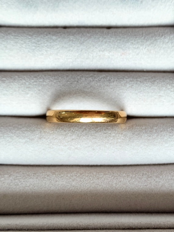 22ct gold ring perfect wedding band, stacker ring,