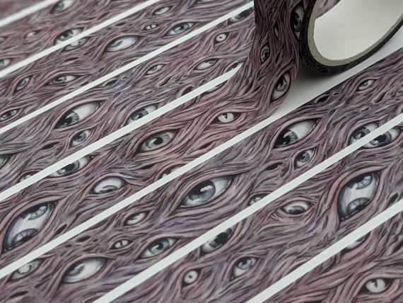 Eldritch Eyes Old Gods Washi Tape for Scrapbooking, Gothic and Witchy stationery, Spooky gift