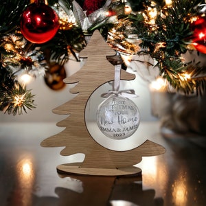Personalised new home bauble