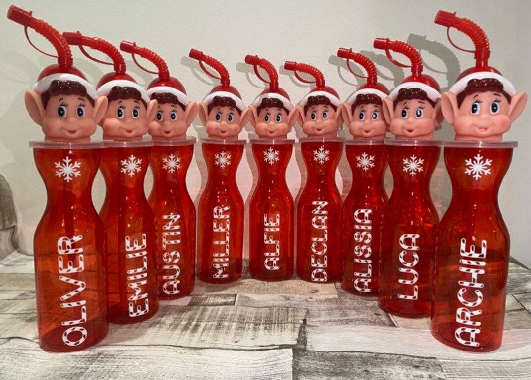 Personalised Elf Bottles Etsy