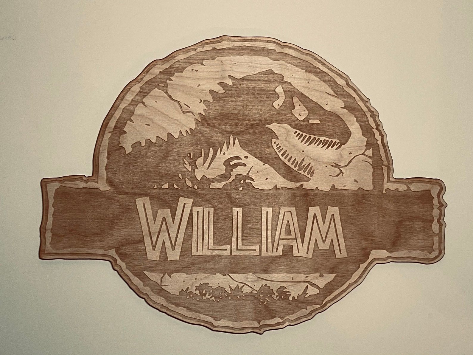 Jurassic Park l Jurassic World Door Sign Personalised | Etsy