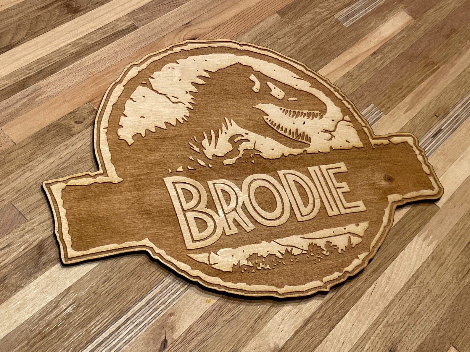 Jurassic Park l Jurassic World Door Sign Personalised | Etsy