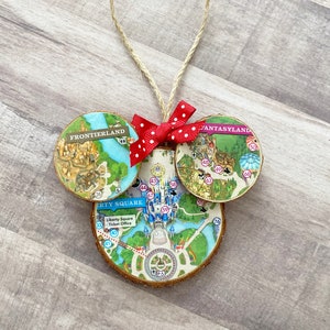 Disney Park Karte Holz Ornament