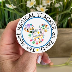 Der zauberhafte Lehrer auf Erden Disney Button