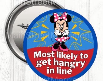 Disney wird wahrscheinlich Hangry in Line Button, Disney Feier Button, Park Button, Disney Superlative bekommen