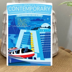 Disney Contemporary Resort Magnet, Monorail