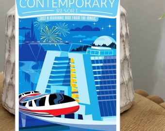 Disney Contemporary Resort Magnet, Monorail