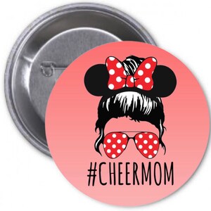 Disney Cheer Mom Button