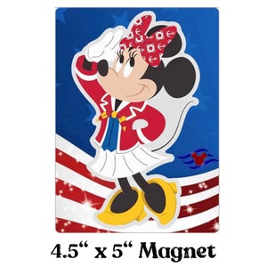 Disney Cruise Magnet Minnie Mouse, Fish Extender Gift, Stateroom Door Magnet