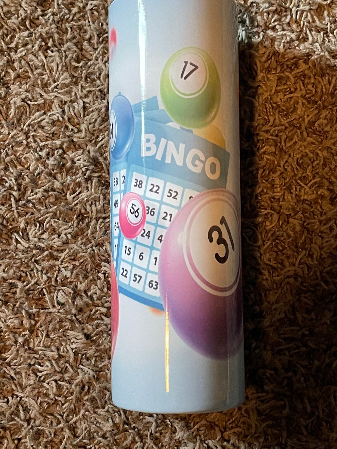 Bingo tumbler available in 20oz or 30oz straight tumbler. Etsy