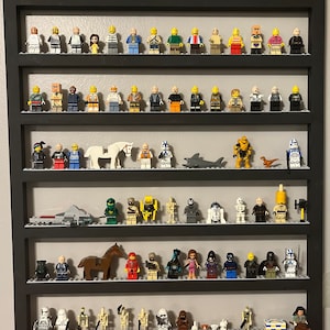 Minifig Display Shelf: Holds 70-100+ Minifigures