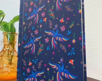 Mexican Otomi Journal | Colorful Mexican Journal | Colorful Birds Book | Gift for Writers | Mexican Bird Design | Colorful Journal