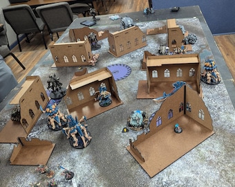 Tabletop War-Spiel-Gelände Mit Fußabdrücken