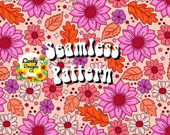 Seamless Pattern Floral Fall